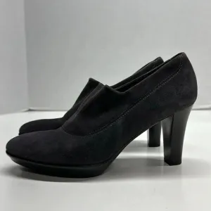 Aquatalia by Marvin K High Heel Heels Shoes Suede Leather Gray Size 6.5