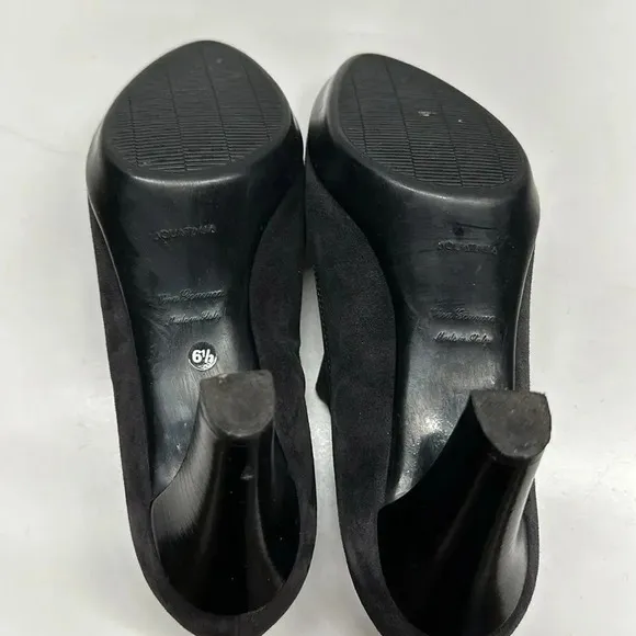 Aquatalia by Marvin K High Heel Heels Shoes Suede Leather Gray Size 6.5