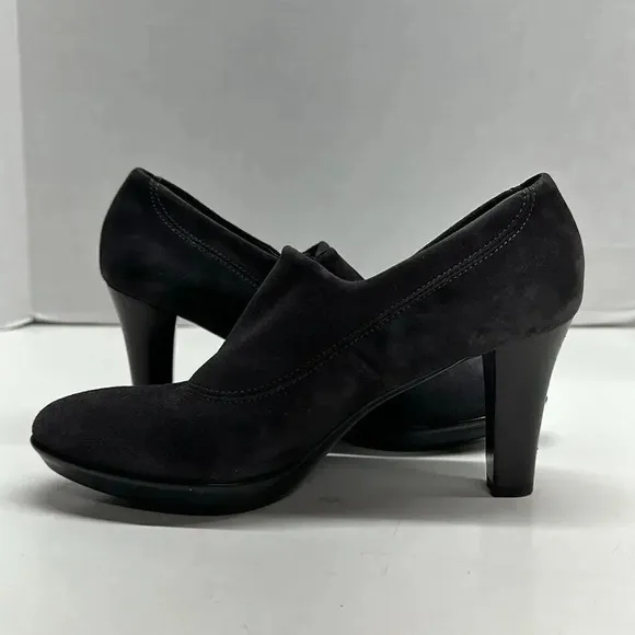 Aquatalia by Marvin K High Heel Heels Shoes Suede Leather Gray Size 6.5