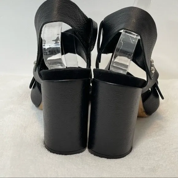 Aquatalia by Marvin K “Karat” Black Heel Sandal