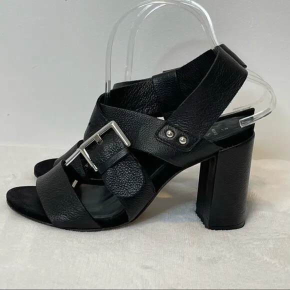 Aquatalia by Marvin K “Karat” Black Heel Sandal