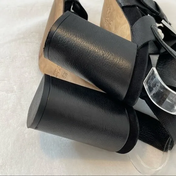 Aquatalia by Marvin K “Karat” Black Heel Sandal