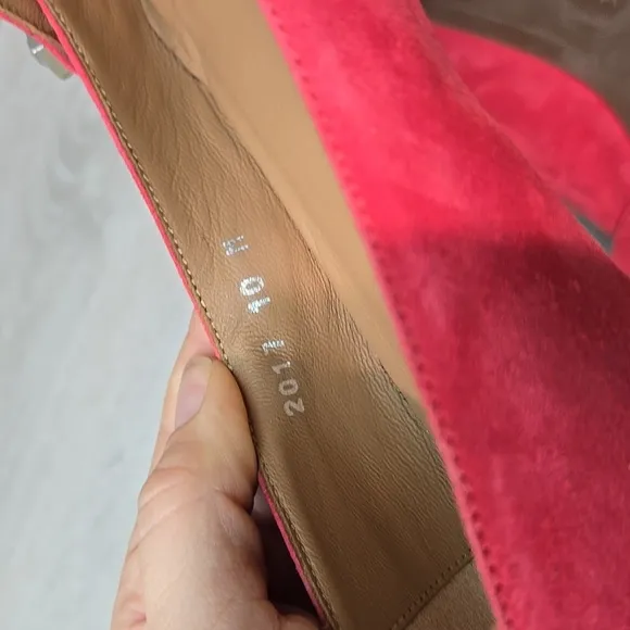 Aquatalia Women Weatherproof Pink The Pointed toe flats shoes sz 10M
