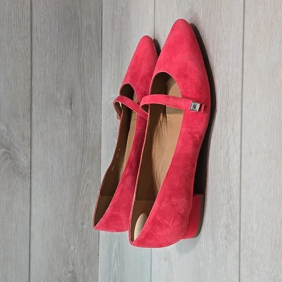 Aquatalia Women Weatherproof Pink The Pointed toe flats shoes sz 10M