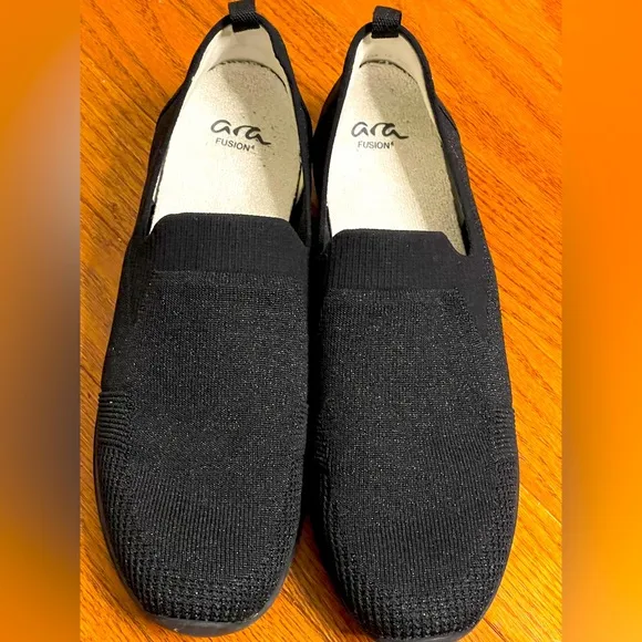 Ara Fusion4 women’s Black Slip-On Shoes size 10.5 US/ 8 UK