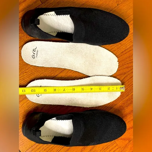 Ara Fusion4 women’s Black Slip-On Shoes size 10.5 US/ 8 UK