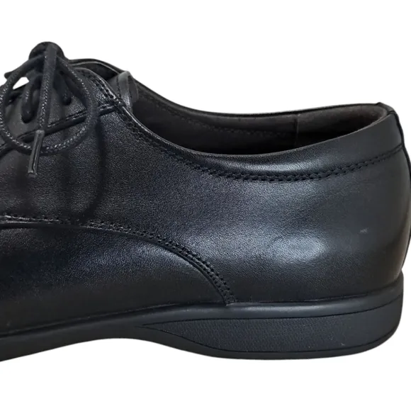 Asher Green Black Leather Oxfords Size 13