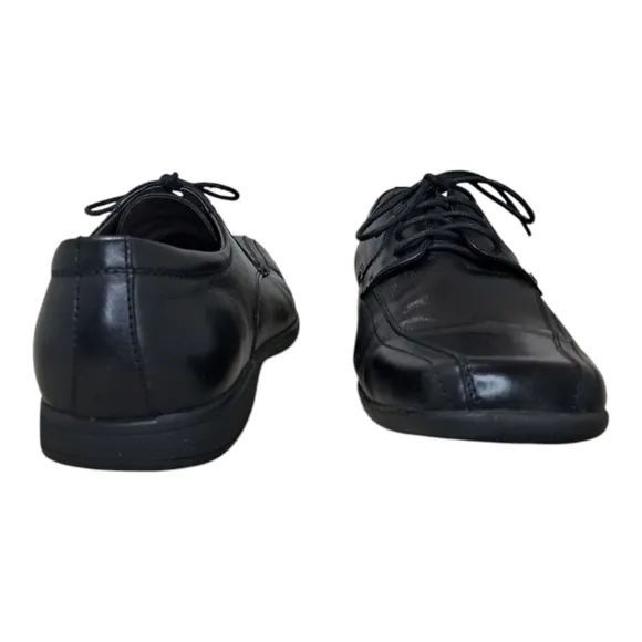 Asher Green Black Leather Oxfords Size 13