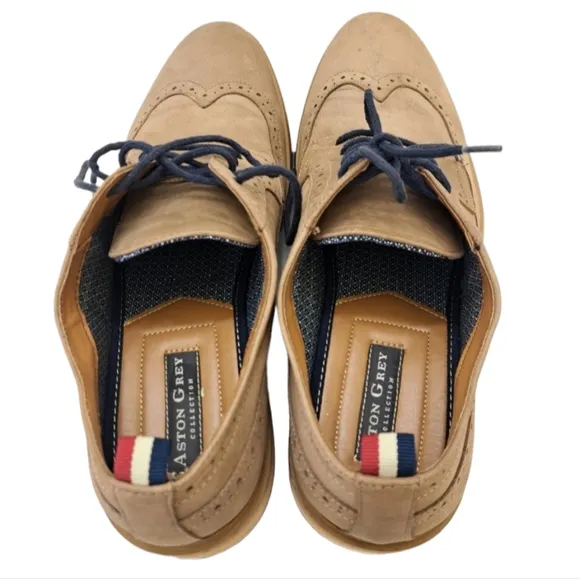 Aston‎ Grey Collection Men's Genuine Leather Upoer Dress/Casual Shoes Tan…