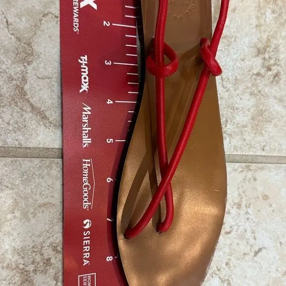 ATP Atelier Women’s‎ Red Wrap Italian Leather Sandals size 36 or 6/6.5 US