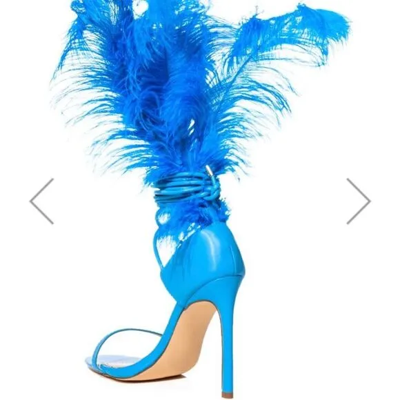 Azalea Wang Feather Sandals