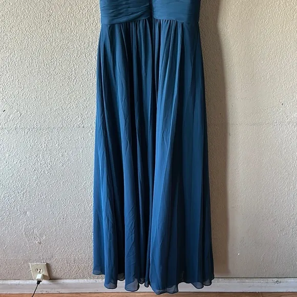 AZAZIE BONNIE Elegant Blue Halter Dress