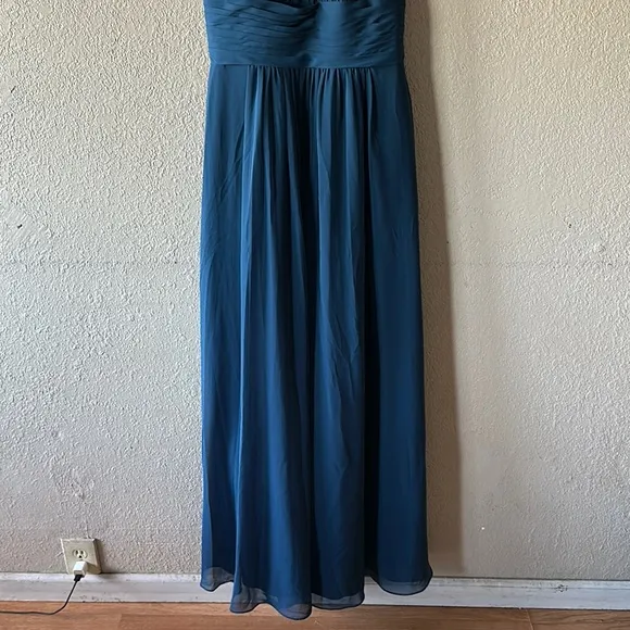 AZAZIE BONNIE Elegant Blue Halter Dress