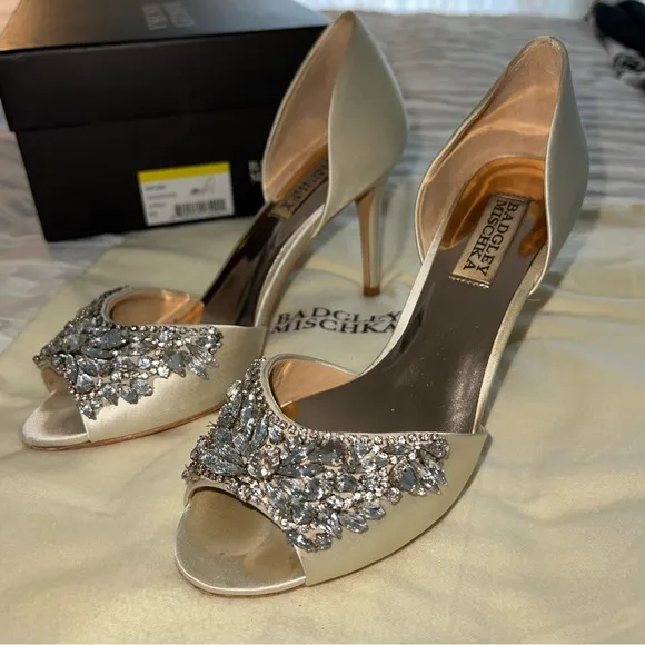 Badgley Mischka Candance Wedding Heels Embellished
