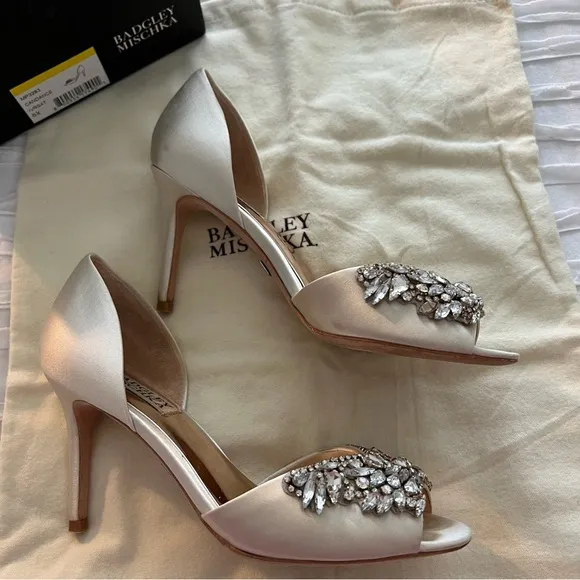 Badgley Mischka Candance Wedding Heels Embellished