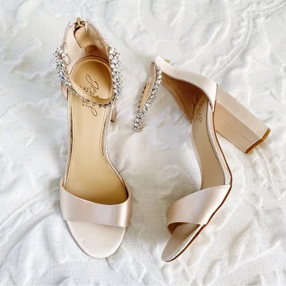 Badgley Mischka Louise Ankle Strap Heels Size 10 New $129