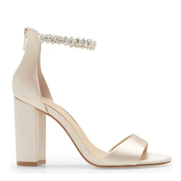 Badgley Mischka Louise Ankle Strap Heels Size 10 New $129