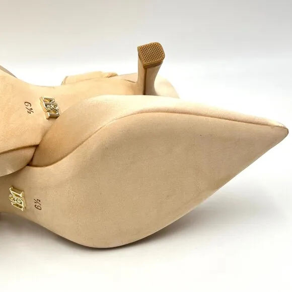 Badgley Mischka Womens Blaze Beige Nude Tan Latte Saint Heels Pumps Shoes