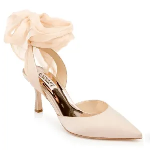 Badgley Mischka Womens Blaze Beige Nude Tan Latte Saint Heels Pumps Shoes