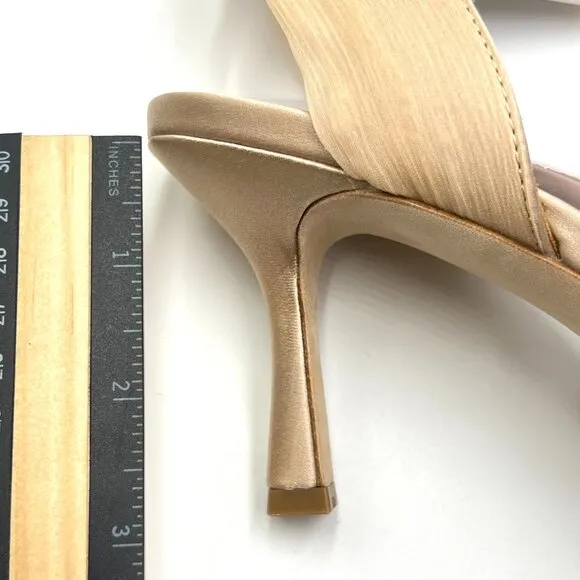 Badgley Mischka Womens Blaze Beige Nude Tan Latte Saint Heels Pumps Shoes