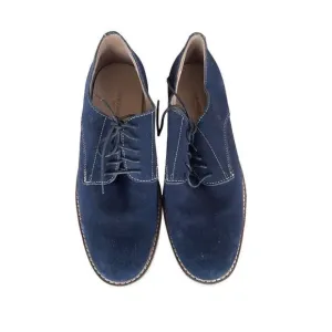 Banana Republic Mens Blue Lace Up Suede Oxford Dress Shoes Size 12