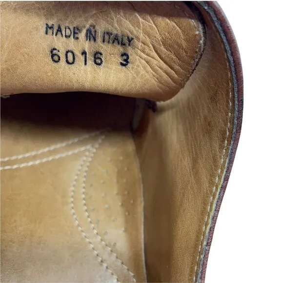 Bass Oxford Dress Size 9 M Shoes Men's Brown Leather Almond Toe Monk Strap