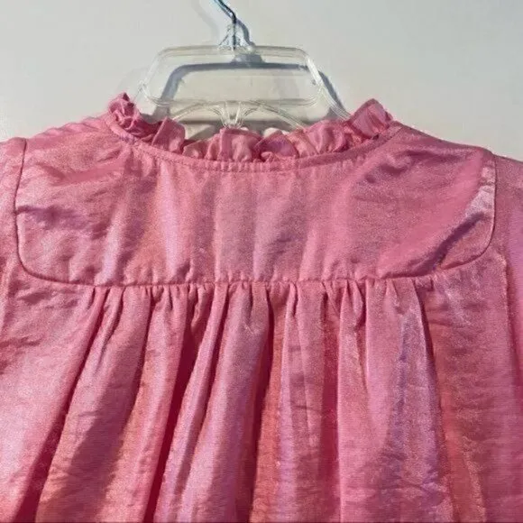 Baum Und Pferdgarten Abernathy Rosebloom Pink Baby Doll Dress sz EU42 US12 Silk