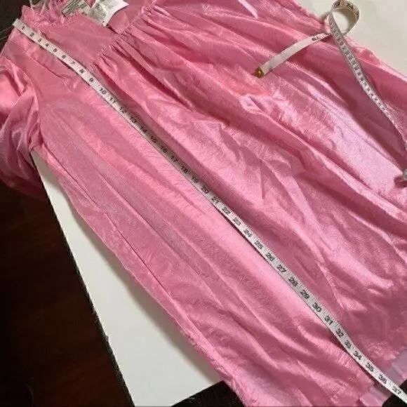 Baum Und Pferdgarten Abernathy Rosebloom Pink Baby Doll Dress sz EU42 US12 Silk