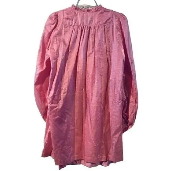 Baum Und Pferdgarten Abernathy Rosebloom Pink Baby Doll Dress sz EU42 US12 Silk
