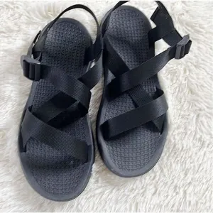 Bearpaw Chaco Men's Z1 Classic Open Toe Strappy Sport Sandals Black Size 9