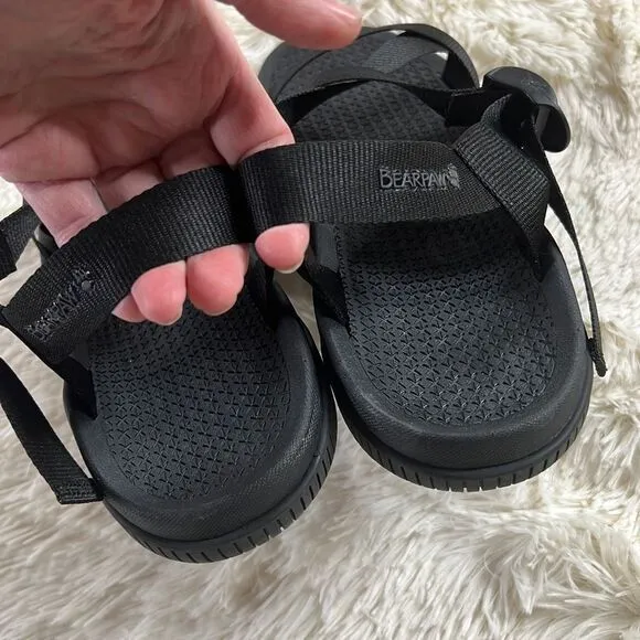 Bearpaw Chaco Men's Z1 Classic Open Toe Strappy Sport Sandals Black Size 9