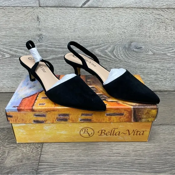 Bella Vita Sarah - Women’s Size 6.5N Black Pump Shoes NIB