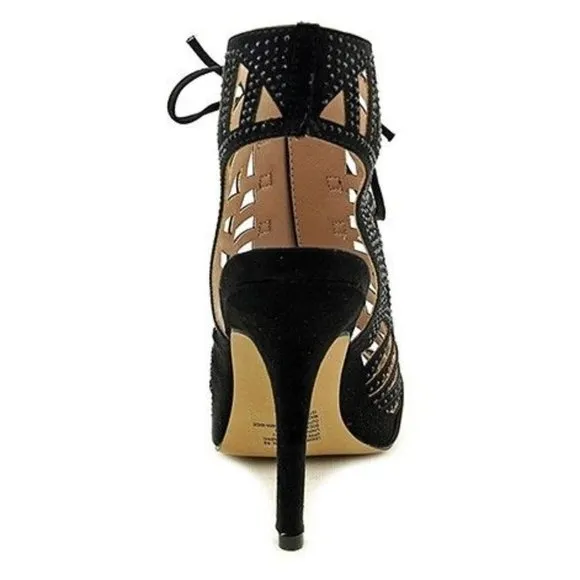 BETSEY JOHNSON Lexxe Rhinestone Cage Sandals sz 6