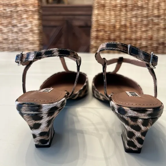 Bibi Lou Pointed Toe T strap Heel/ Anthropologie