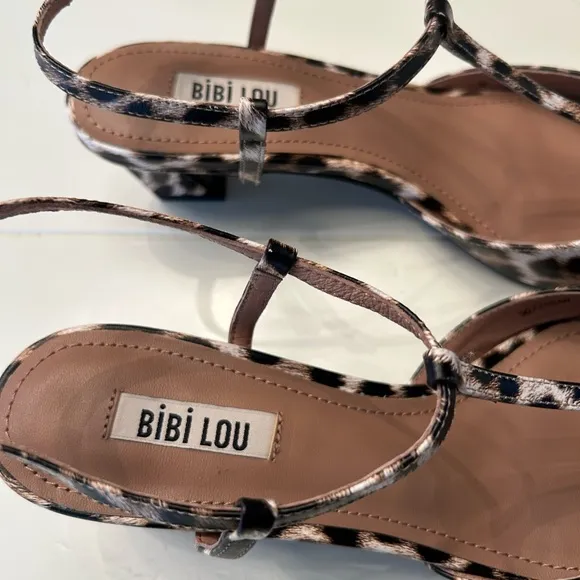 Bibi Lou Pointed Toe T strap Heel/ Anthropologie