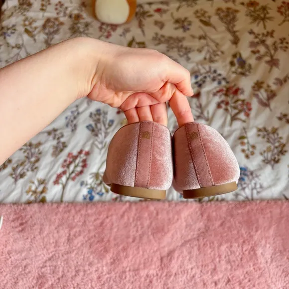 Birdies The Starling Pink Blush Velvet Velour Casual Slip-On Loafers 🩷
