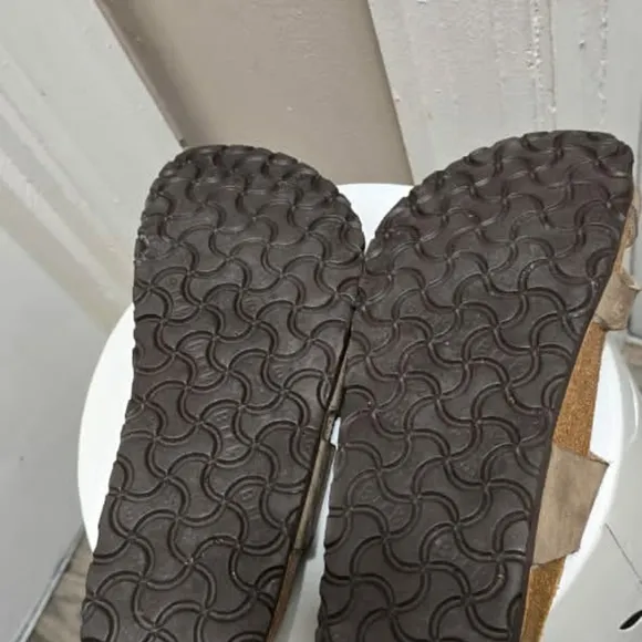 🌴Birkenstock Papillio Mayari Germany Strappy Gray Leather Sandals Size L7 / M5