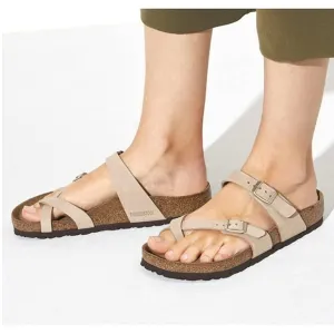 🌴Birkenstock Papillio Mayari Germany Strappy Gray Leather Sandals Size L7 / M5