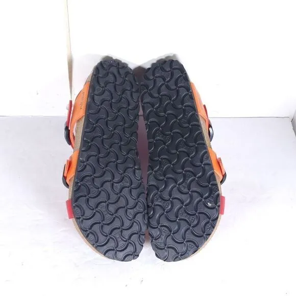 Birkenstock Papillio Women's Yara EU38 US7 Multicolor Flat Strappy Sandals Rare