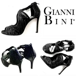 Black Beaded &amp; Embellished Stiletto Heels!