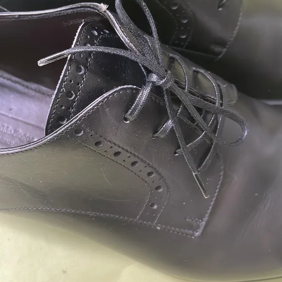 Black Ermenegildo Zegna leather dressing shoes