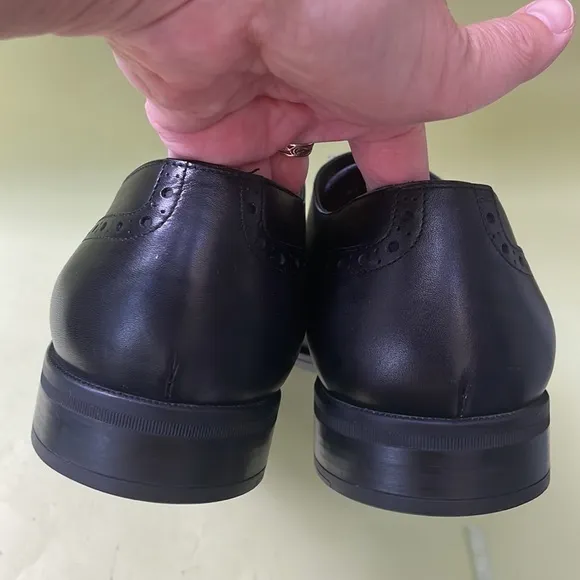 Black Ermenegildo Zegna leather dressing shoes