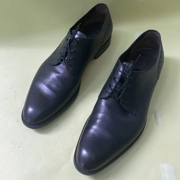 Black Ermenegildo Zegna leather dressing shoes