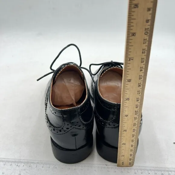 Black Men's Stylish Closed Cap Toe Low Heel Derby Oxfords Lace-Up Dress Shoes