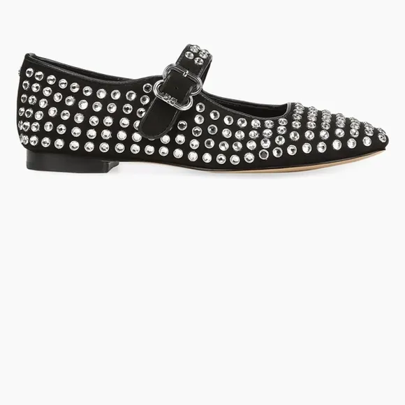 Black Studded Women's Shoes