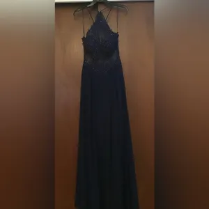 Blondes Nites beadwork embroidered Gown by Stacy Sklar: size 13 gown.and shoes.