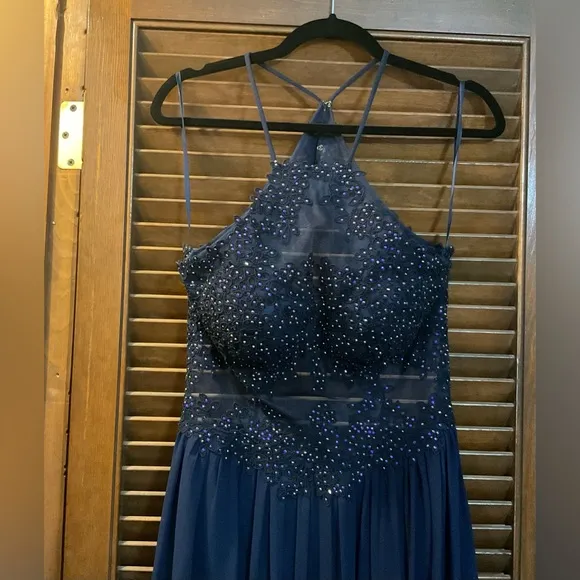 Blondes Nites beadwork embroidered Gown by Stacy Sklar: size 13 gown.and shoes.