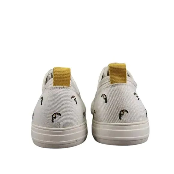 Boden Shoes Womens 41 Sneaker Freya Toucan Lifestyle Canvas Casual Print Fashion