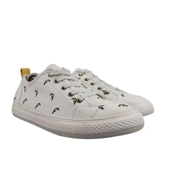 Boden Shoes Womens 41 Sneaker Freya Toucan Lifestyle Canvas Casual Print Fashion