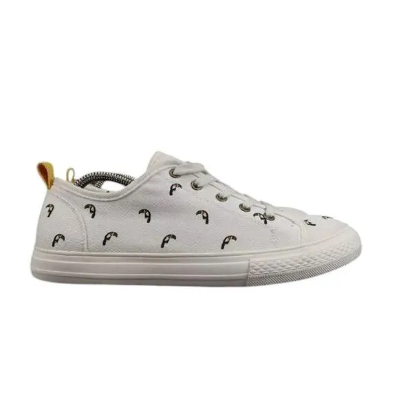 Boden Shoes Womens 41 Sneaker Freya Toucan Lifestyle Canvas Casual Print Fashion